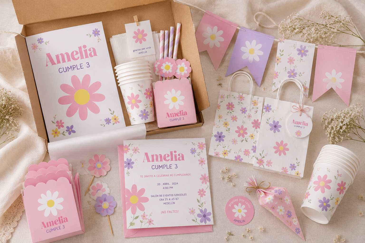 Kit de cumpleaños personalizado