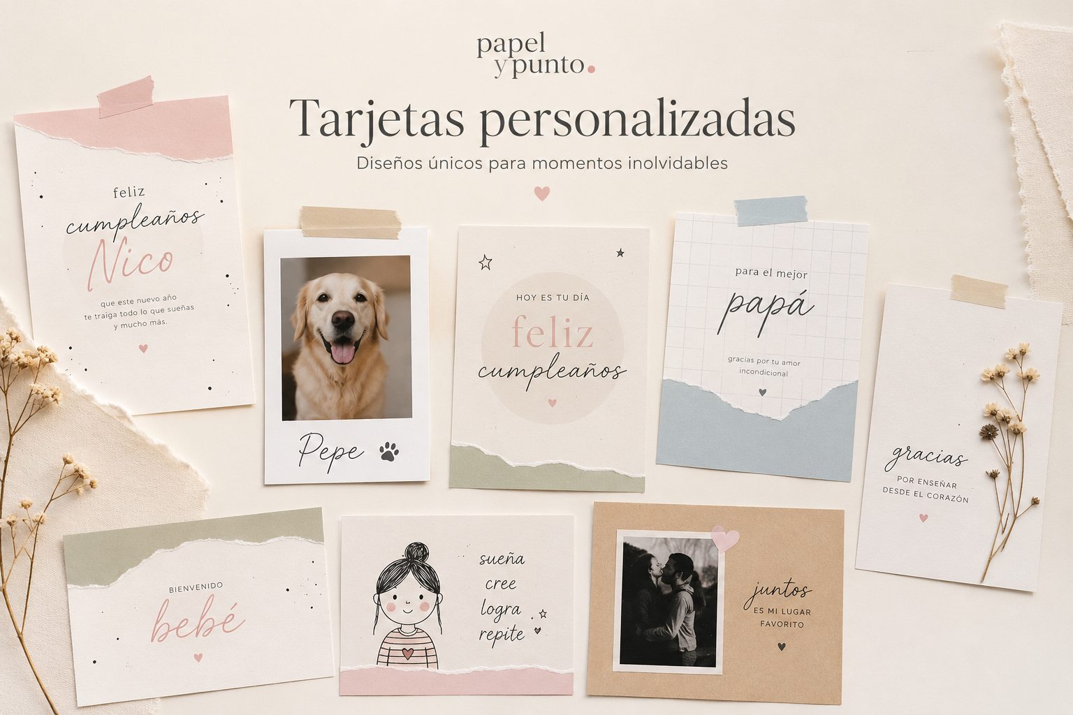 Tarjetas personalizadas